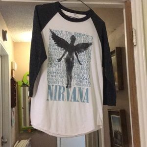Nirvana baseball tee